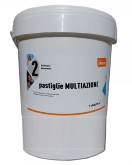 Pastiglie Multifunzione 25 kg Cloro Polifunzione Multiazione Trattamento Piscine